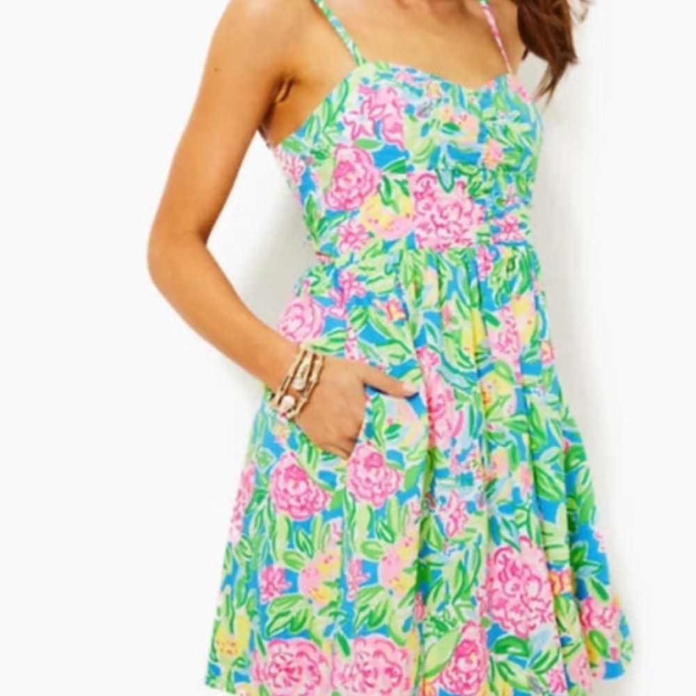 Lilly Pulitzer Grove Garden Ilana Cotton Sundress